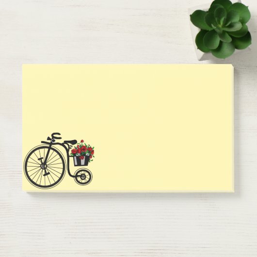 Romantic  Flowers Bike - Post-it® Notes (Kantoor)