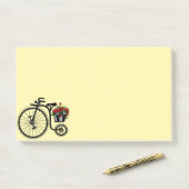 Romantic  Flowers Bike - Post-it® Notes (Op bureau)