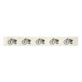 Romantic Flowers Bike Satijnen Lint (Voorkant)