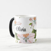 Romantic flowers blooming garden magische mok (Voorkant links)