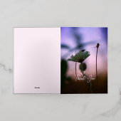 Romantic Flowers Boho – Botanical Fantasy Thanks Folie Feestdagenkaart (Buiten Laag)