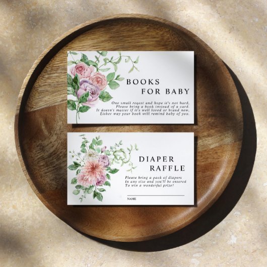Romantic Flowers Book for Baby Enclosure Kaart