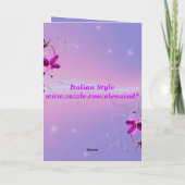 Romantic Flowers Card Feestdagen Kaart (Achterkant)