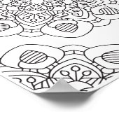 Romantic Flowers - Geavanceerde pagina voor kleure Poster (Hoek)