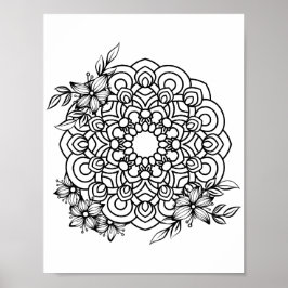 Romantic Flowers - Geavanceerde pagina voor kleure Poster