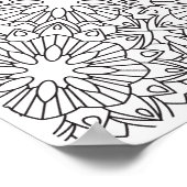 Romantic Flowers - Geavanceerde pagina voor kleure Poster (Hoek)