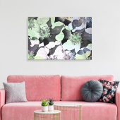 Romantic Flowers in bloemontwerp Canvas Afdruk (Insitu (Woonkamer))
