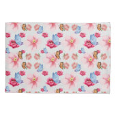 Romantic flowers in cottage garden kussensloop (Achterkant)