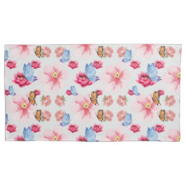 Romantic flowers in English cottage garden Kussensloop