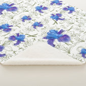 Romantic flowers in English cottage garden Sherpa Deken (3/4)