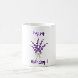 Romantic Flowers Lavender Provence Birthday Koffiemok