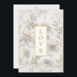 *~ Romantic Flowers LOVE AR26 QR RSVP Wedding Kaart<br><div class="desc">* Energetisch Uitnodiging tot weddenschappen. Etherale RSVP QR-code. Het woord LOVE is in een goud verticaal Lijst. => (zoekid AR AR26 voor vergelijkbare design) <= Door op de trouwwebsite een QR-code voor RSVP te gebruiken en alternatieve RSVP-instructies voor gasten met verschillende technische vaardigheden op te nemen, is dit ontwerp onKOMEND...</div>