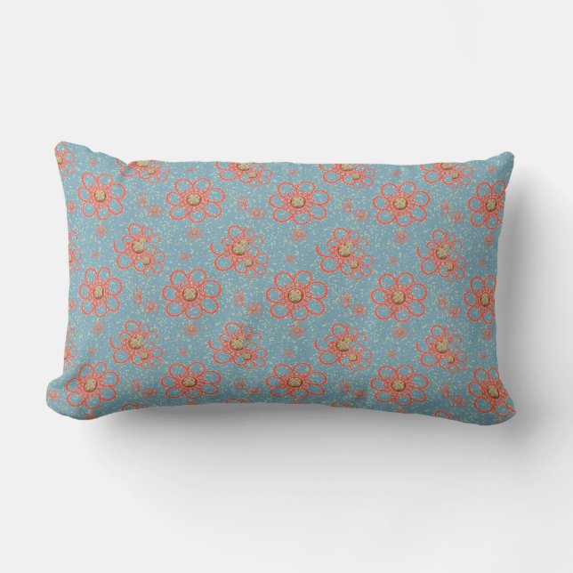 Romantic Flowers - Pillow Kussen (Voorkant)