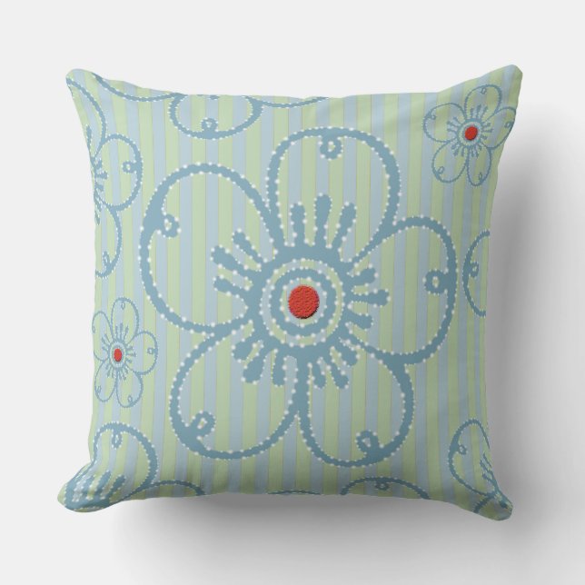 Romantic Flowers - Pillow Kussen (Voorkant)