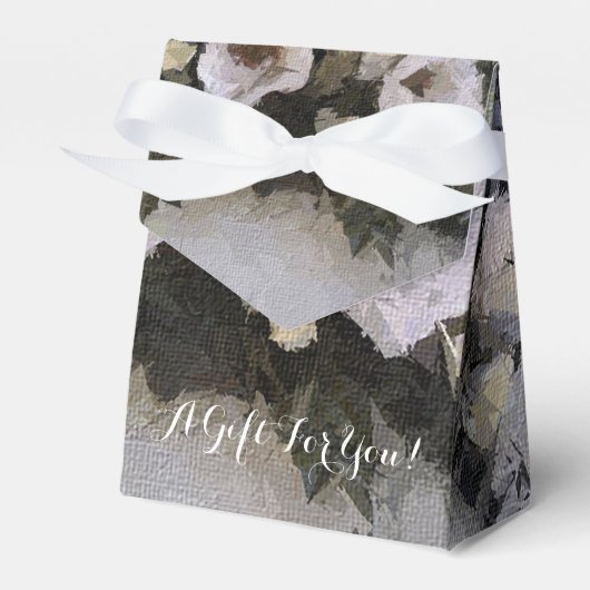 Romantic Flowers | Rozen op Lavender Bedankdoosjes (Voorkant Zijde)