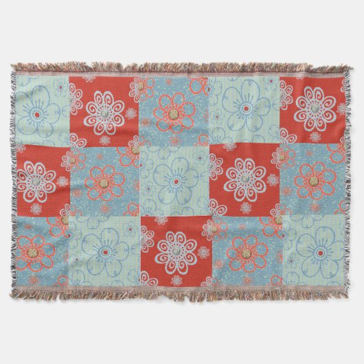 Romantic Flowers - Throw Blanket Deken (Voorkant)
