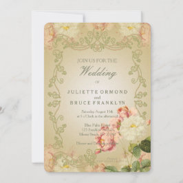 Romantic Flowers - Uitnodiging Kaart