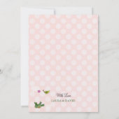 Romantic Flowers | Uitnodiging tot weddenschappen (Achterkant)