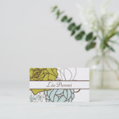 Romantic Flowers-visitekaartje Visitekaartje (Staand voorkant)