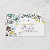 Romantic Flowers-visitekaartje Visitekaartje (Achterkant)