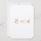 Romantic Forest Grove Foxes Woodsy Wedding Kaart (Achterkant)