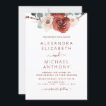 Romantic Foto Burgundy Eucalyptus Weddenschap Kaart<br><div class="desc">Romantic Foto of Afbeelding Chic and Modern Burgundy Floral Flowers Boho Bohemian Botanical Eucalyptus Greenery and Red Roses Waterverf Wedding Autumn (Herfst),  Winter,  Spring of Summer Invitations - bevat prachtige en elegante scripttypografie voor de speciale huwelijksfeestdag.</div>