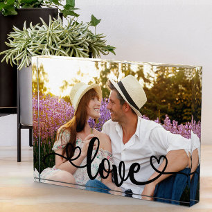 Romantic Foto met liefde en hart Calligrafie