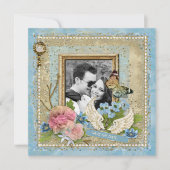 Romantic Foto slaat de datum op Save The Date (Voorkant)