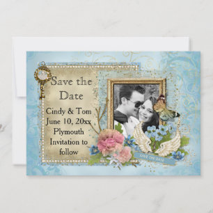 Romantic Foto slaat de datum op Save The Date