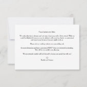 Romantic Four Wedding Engagement Photos Collage Save The Date (Achterkant)