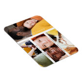 Romantic Four Wedding Verloving Foto's Collage Magneet (Rechterzijde)