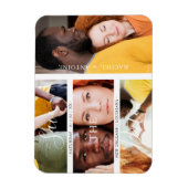 Romantic Four Wedding Verloving Foto's Collage Magneet (Verticaal)