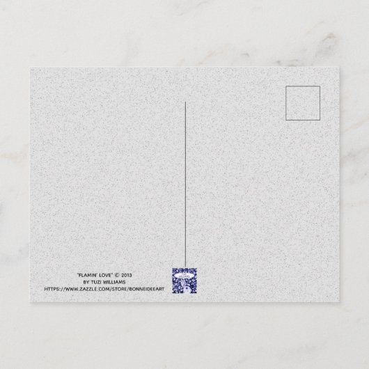 Romantic Fox Couple Whimsical Waterverf Briefkaart (Achterkant)