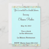 Romantic French Couple Vrijgezellenfeest Invite Kaart (Achterkant)