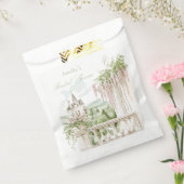 Romantic French Garden Chateau Bridal Shower Bedankzakje (Gezegeld)