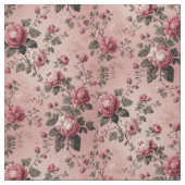 Romantic French Rococo Rose Garden Toile Pattern Stof (Close Up)