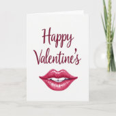 Romantic Fuchsia Lips Card Kaart (Voorkant)