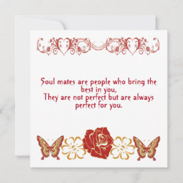 Romantic Fun Love Quote Soulmates Floral Custom