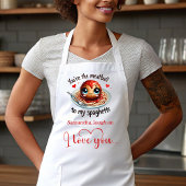 Romantic Funny Food Valentine Apron Personalized Schort
