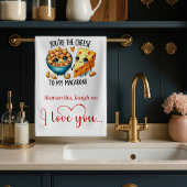 Romantic Funny Food Valentine Kitchen Towel Theedoek