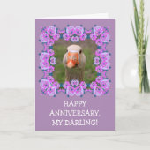 Romantic Funny Goose Jubileum Kaart (Voorkant)