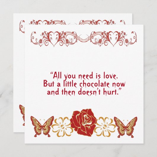 Romantic Funny Love Quote, schatje, aangepast (Voorkant / Achterkant)