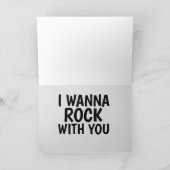 ROMANTIC FUNNY ROCKING WENSKAART KAART (Binnen)