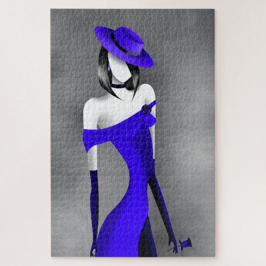 Romantic Gangster's Moll met Roos Jigzaag Puzzle Legpuzzel (Verticaal)