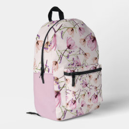 Romantic garden bloom backpack bedrukte rugzak