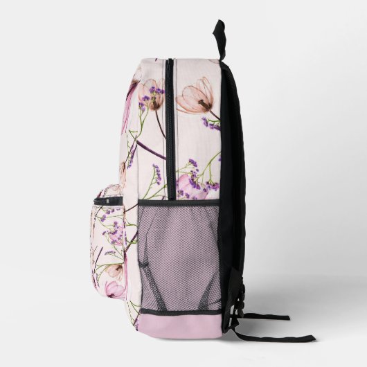 Romantic garden bloom backpack bedrukte rugzak (Rechts)