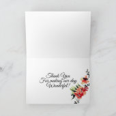 Romantic  Garden | Dank u wel Bedankkaart (Binnen)