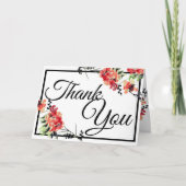 Romantic  Garden | Dank u wel Bedankkaart (Voorkant)