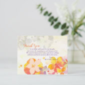 Romantic Garden Floral Weddenschap Hartelijk dank Kaart (Staand voorkant)