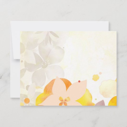 Romantic Garden Floral Weddenschap Hartelijk dank Kaart (Achterkant)